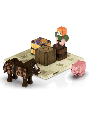 Магнитный конструктор Minecraft Майнкрафт Путешествие, 26 деталей