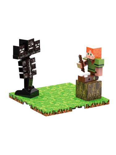 Магнитный конструктор Minecraft Алекс, 2 минифигурки