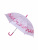 Зонт-трость Фламинго с 3D эффектом розовый