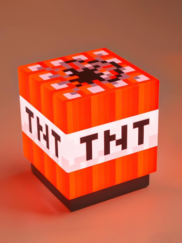 Светильник Minecraft Майнкрафт TNT с креплением на стену