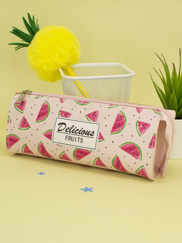 Пенал треугольный Арбузики Delicious Fruits розовый