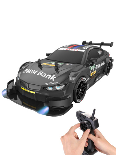 Машинка на радиоуправлении Дрифт черная масштаб 1:16