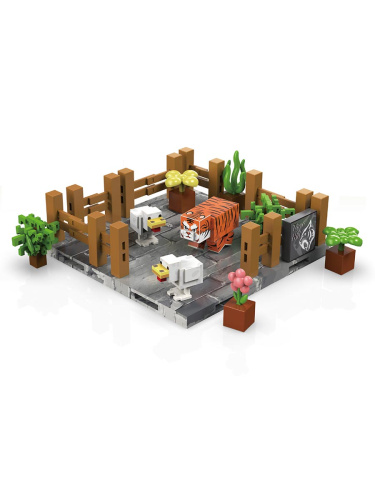 Магнитный конструктор Minecraft Пещера тигра Майнкрафт, 83 детали