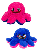Мягкая игрушка-перевертыш Huggy Wuggy розово-синяя 20см