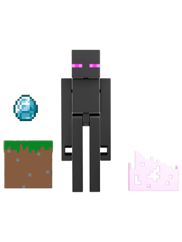 Фигурка Майнкрафт Эндермен с аксессуарами Minecraft 10см