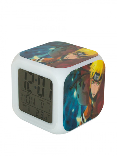Часы-будильник с картинкой аниме персонаж с подсветкой №3