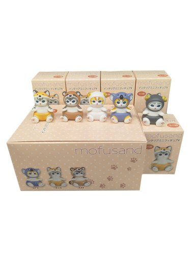 Фигурка Коты в кигуруми зверей серия3 в сюрприз боксе 1шт.