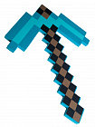 Кирка Изумрудная пиксельная Майнкрафт (Minecraft) 8Бит 30см