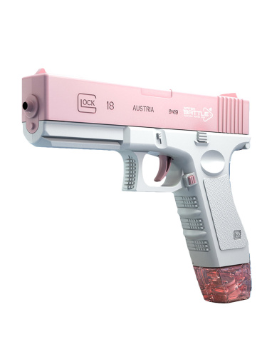 Водяной пистолет Глок розовый, 21 см